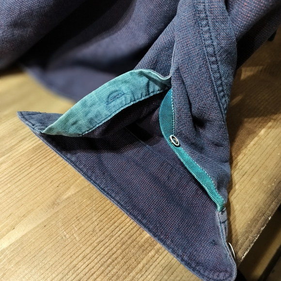 Men's Purple Button-Up Shirt 32 Bar Blues "Bluescape" Size Large - Picture 4 of 7